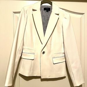 J. Crew ivory blazer with back pleats.  Size 2.